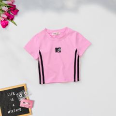 Áo Thun Croptop Fashion In Logo MTV Bé Gái Nexxi