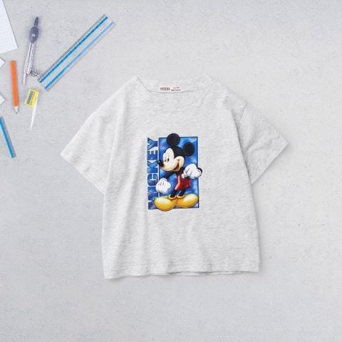 Áo Thun Form Rộng Unisex In Hình Mickey