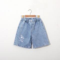 Quần Jean Lửng In Hình Gấu Lotso Bé Gái