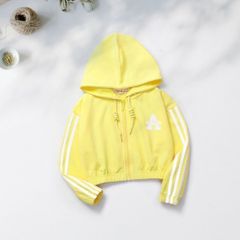 Áo Khoác Bé Gái Form Lửng Có Nón