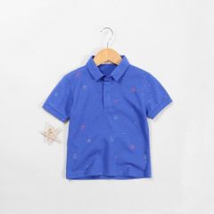 Áo Thun Polo Bé Trai In Hoạ Tiết Bóng