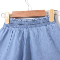 Quần Đùi Jean Ống Xếp Ly Giả Váy Bé Gái