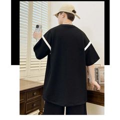 Bộ Thun Thể Thao Form Rộng Bé Trai In NY