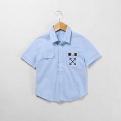 Áo Sơ Mi Ngắn Tay Bé Trai In Họa Tiết Mũi Tên Nexxi