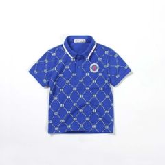 Áo Thun Cổ Bẻ In Hoạ Tiết Bb Bé Trai