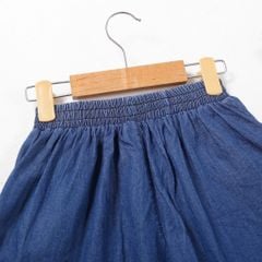 Quần Đùi Jean Túi Viền Bèo Bé Gái