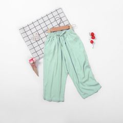 Quần Kaki Lụa Ống Suông Mềm Mịn Basic Dễ Phối Đồ Cho Bé Gái Nexxi