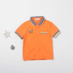 Áo Thun Cổ Bẻ Bo Dệt Capitan Bé Trai