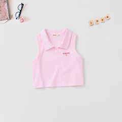 Áo Thun Gân Sát Nách Croptop Bé Gái Thêu Chữ Always