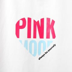 Bộ Quần Đùi Áo Ngắn Tay In Chữ Pink Bé Gái