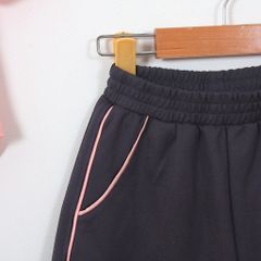 Bộ Quần Đùi Áo Ngắn Tay In Chữ Pink Bé Gái