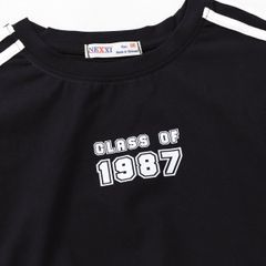 Áo Thun Bé Gái Croptop Viền Soc 1987