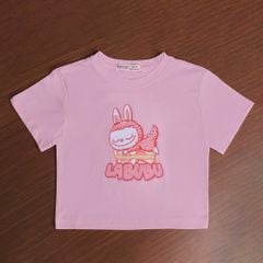 Set Bé Gái Chân Váy Xếp Tầng Kèm Áo Thun Họa Tiết Labubu Hottrend Nexxi