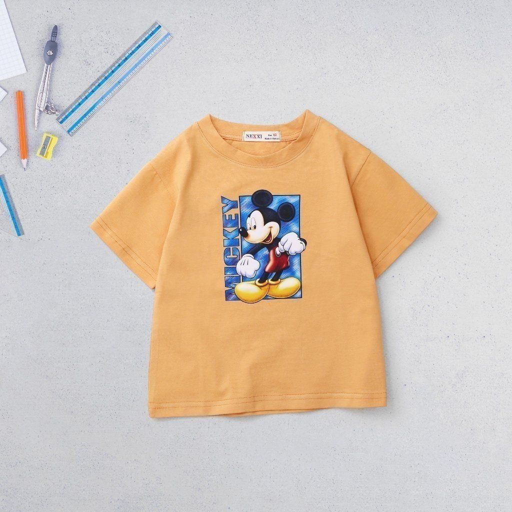 Áo Thun Form Rộng Unisex In Hình Mickey