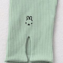 Quần Legging Dài Xẻ Lai Thêu Hình Thỏ Cho Bé Gái