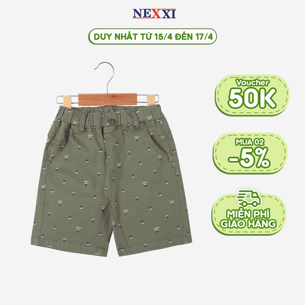 Quần Kaki Lửng Hoạ Tiết Cánh Buồm Bé Trai