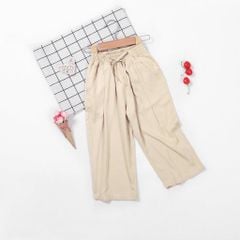 Quần Kaki Lụa Ống Suông Mềm Mịn Basic Dễ Phối Đồ Cho Bé Gái Nexxi