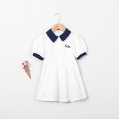 Đầm Polo Xòe Bé Gái In Chữ Babe