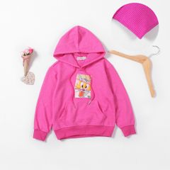 Áo Hoodie  Da Cá  Bé Gái Có Nón In Tom & Jerry Năng Động Nexxi