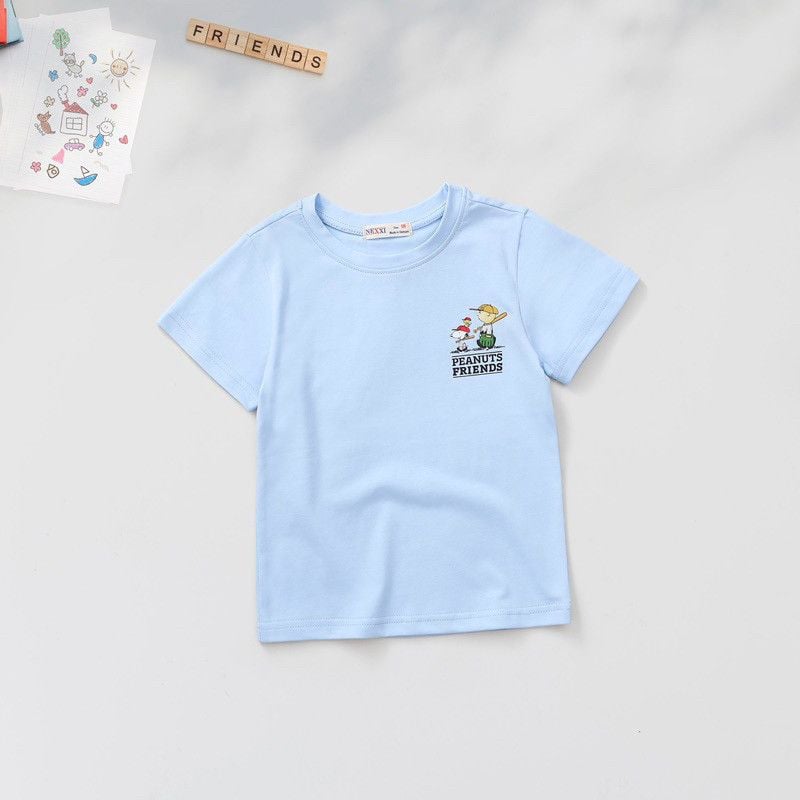 Áo Thun Cổ Tròn Bé Trai In Hình Peanuts