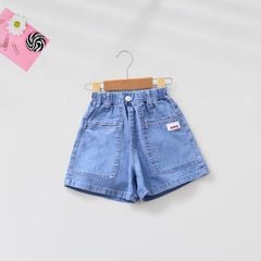Quần Sọt Jean Bé Gái 2 Túi Trước Bongo