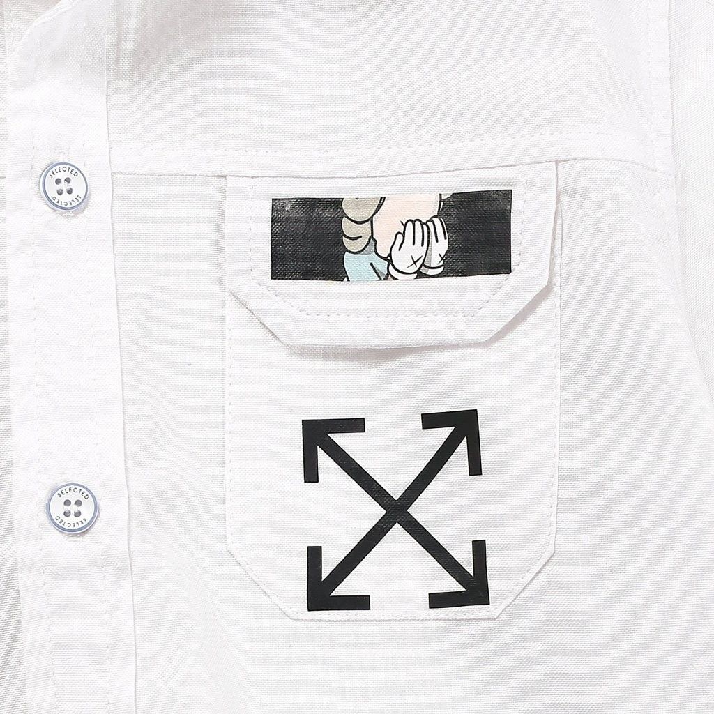 Áo Sơ Mi Ngắn Tay Bé Trai In Họa Tiết Mũi Tên