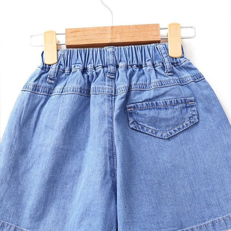 Quần Sọt Jean Bé Gái 2 Túi Trước Bongo