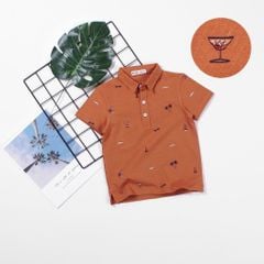 Áo Thun Polo Bé Trai In Hoạ Tiết Biển Nexxi