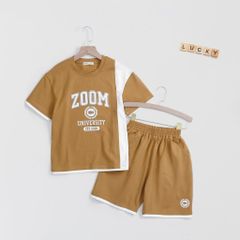 Bộ Thun Lửng Form Rộng Bé Trai In Chữ Zoom Nexxi