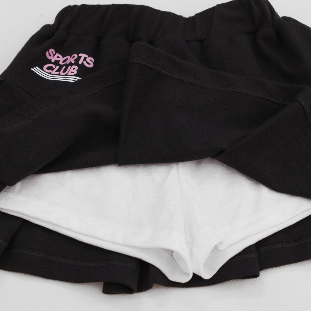 Set Váy Thun Xếp Ly Kèm Áo Sport Club