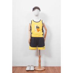 Bộ Thun Sát Nách Bé Trai In Gấu HipHop Diện Hè Co Dãn Mềm Mát Cho Bé Nexxi