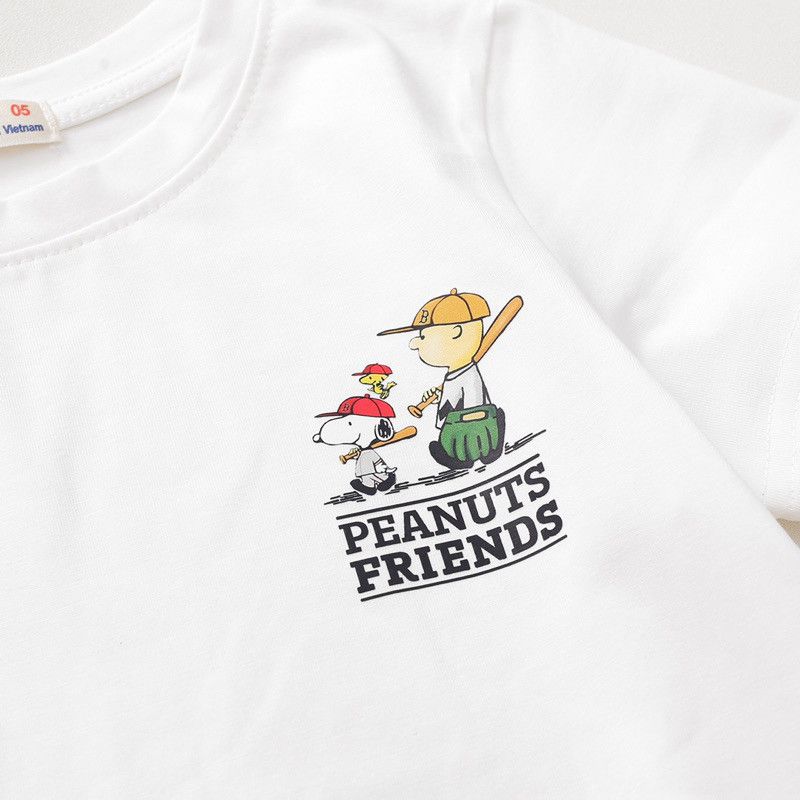 Áo Thun Cổ Tròn Bé Trai In Hình Peanuts