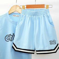 Bộ Thun Thể Thao Viền Sọc CHICAGO 32 Bé Trai