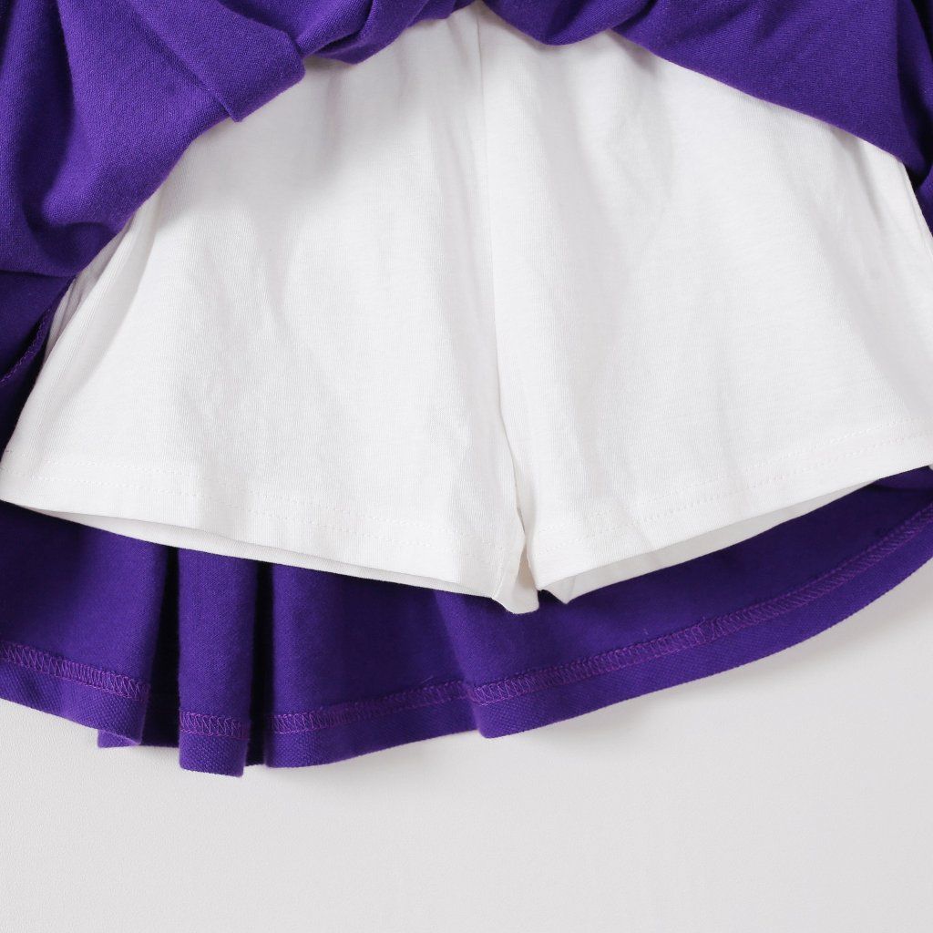 Set Váy  Thể Thao Bé Gái Áo Polo Kèm Chân Váy Xếp Ly 1 Bên In NY Nexxi