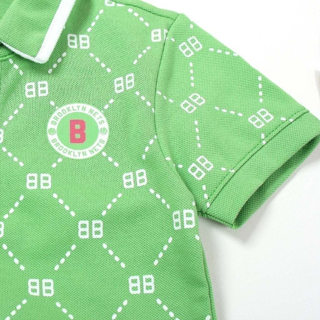 Áo Thun Cổ Bẻ In Hoạ Tiết Bb Bé Trai