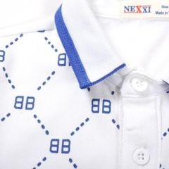 Áo Thun Cổ Bẻ In Hoạ Tiết Bb Bé Trai