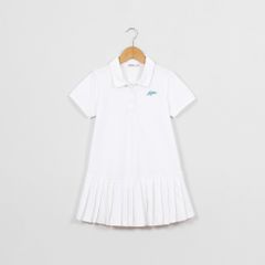 Đầm Thun Polo Bé Gái Xếp Ly Authentic