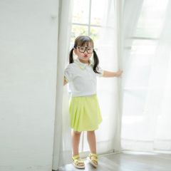 Set Váy  Thể Thao Bé Gái Áo Polo Kèm Chân Váy Xếp Ly 1 Bên In NY Nexxi