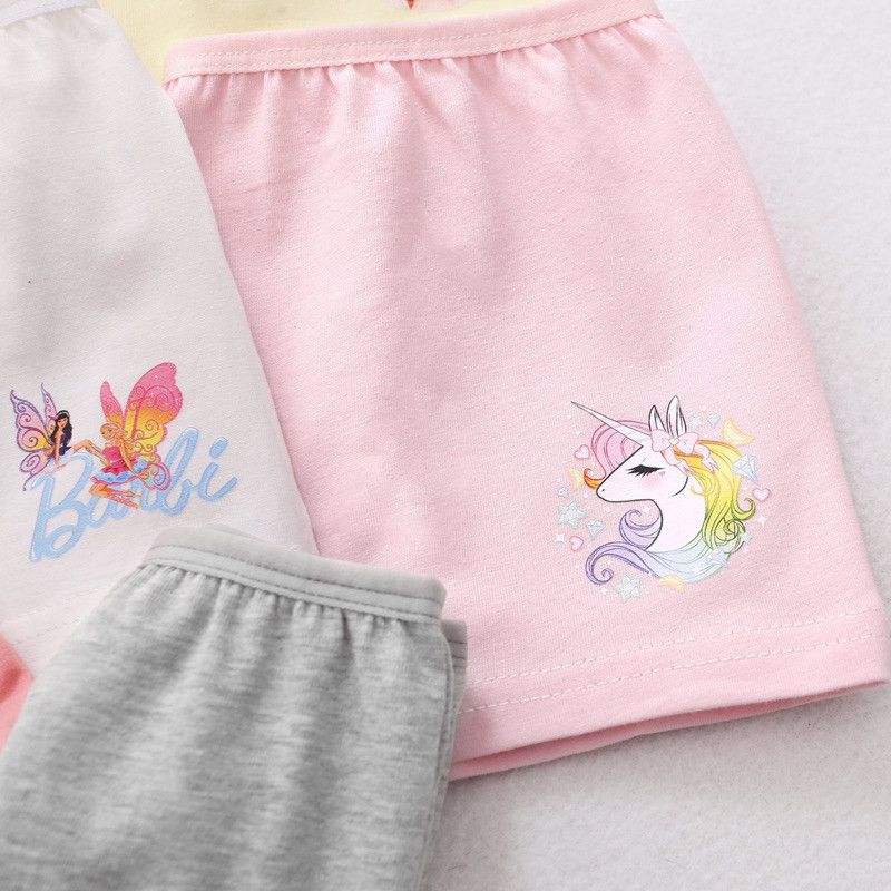 Lốc 5 Quần Chíp Bé Gái Barbie In Nhiều Hình (Màu Ngẫu Nhiên)