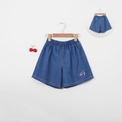 Quần Đùi Jean Bé Gái In Chữ Tommy