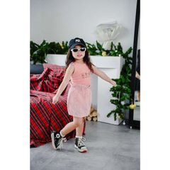 Áo Thun Sát Nách Croptop Bé Gái Thêu Gấu