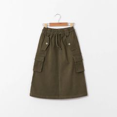 Chân Váy Midi Chất Liệu Kaki Túi Hộp 2 Túi Giả
