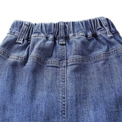 Chân Váy Jean Chữ A Dây Túi Hộp
