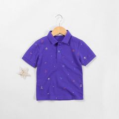 Áo Thun Polo Bé Trai In Hoạ Tiết Bóng