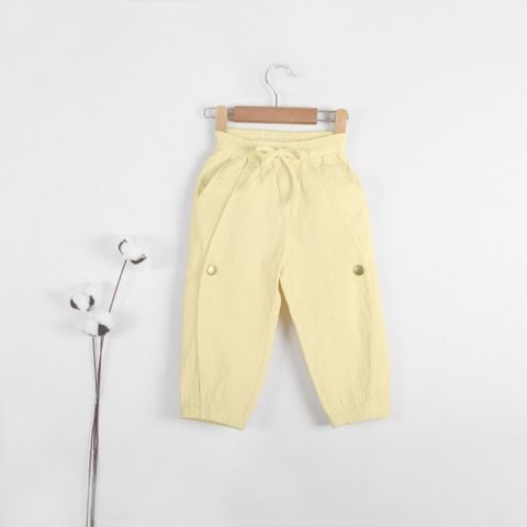 Quần Dài Kaki Bo Lai 2 Nút Nâng Động Cho Bé Gái Nexxi