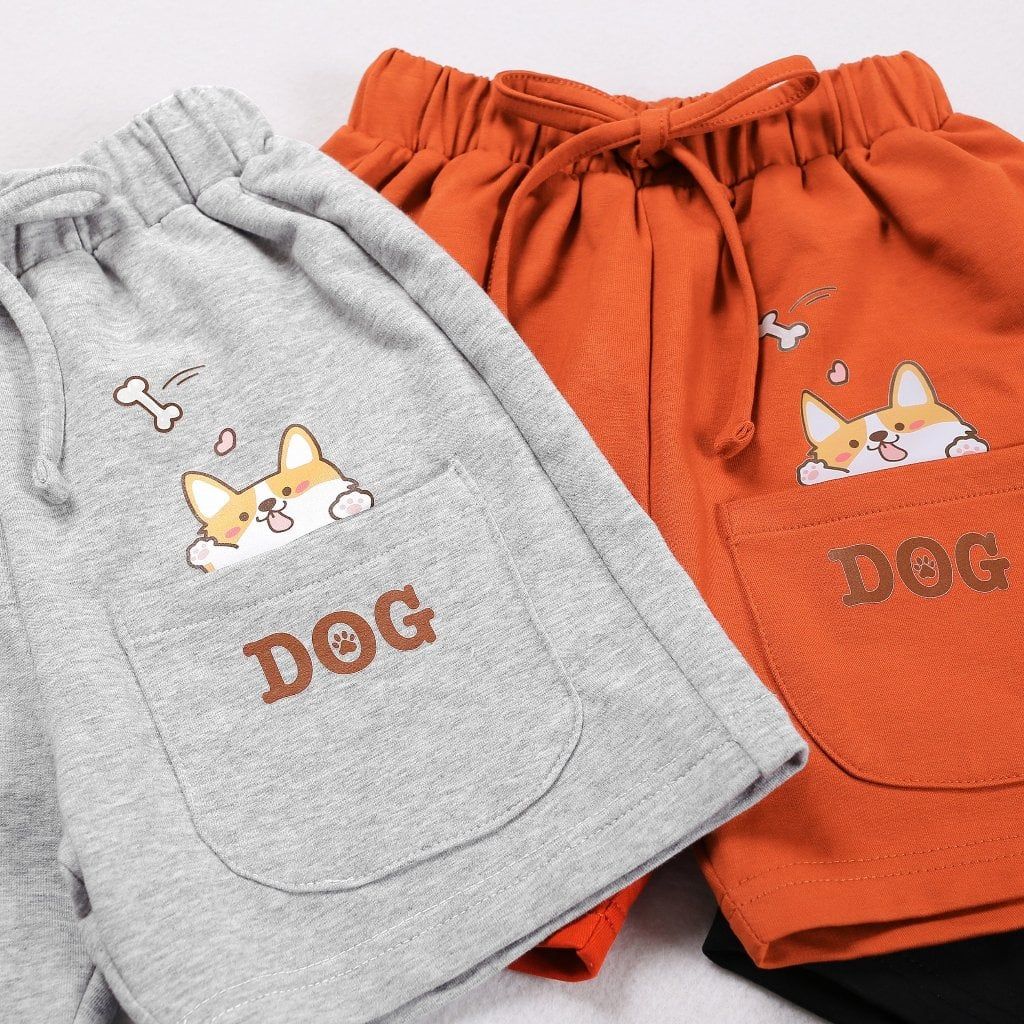 Quần Sọt Thun Da Cá Unisex In Hình CAT & DOG Siêu Dễ Thương Nexxi