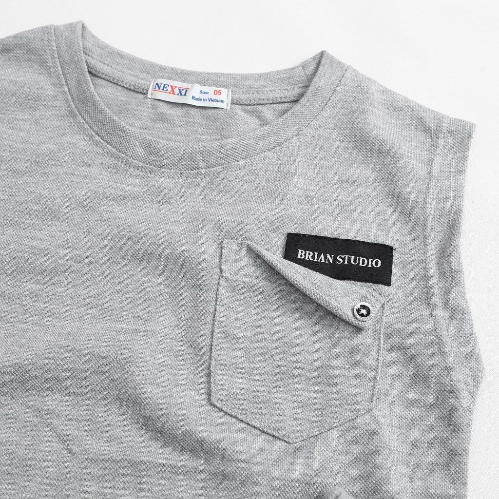 Bộ Thun Sát Nách Túi Gấp Brian Kèm Quần Đùi  Bé Trai Nexxi