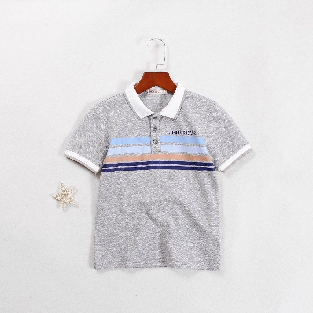 Áo Thun Polo Bé Trai In Sọc Authentic
