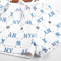 Bộ Thun Lửng Bé Gái In Họa Tiết NY