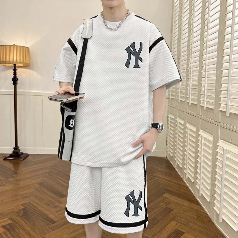 Bộ Thun Thể Thao Form Rộng Bé Trai In NY